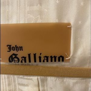 BEAUTIFUL WINTER WHITE JOHN GALLIANO DOUBLE BREASTED JACKET